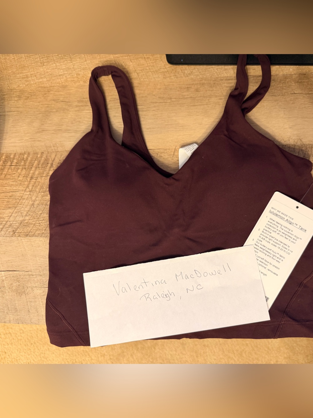 lululemon athletica Seamless Racerback Sports Bra - Deep Burgundy